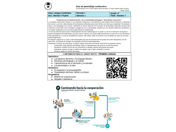 06M1SEM1 - Introducción aprendizaje cooperativo, diagnostico