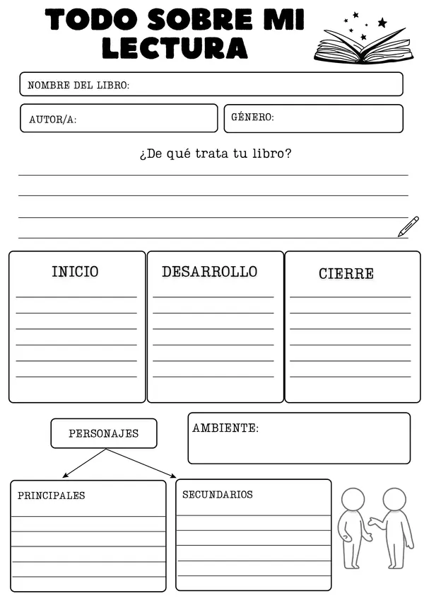 Fichas de Lectura para Libros – Material Pedagógico