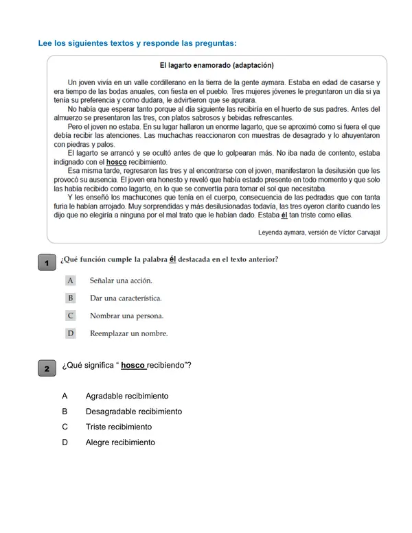 Comprensión lectora