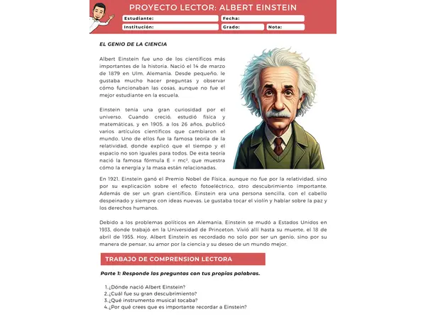 Proyecto Lector: Albert Einstein