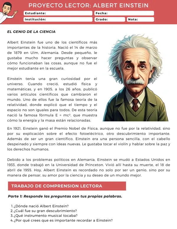 Proyecto Lector: Albert Einstein