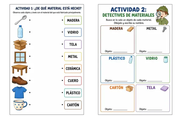 Lección "Materiales que nos rodean 