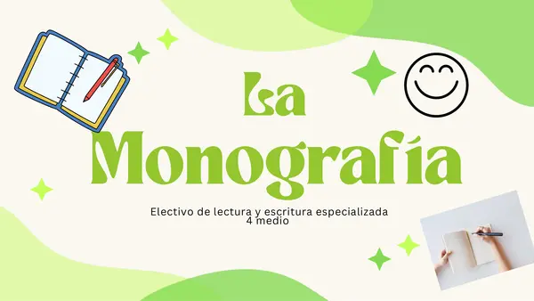La monografía-electivo de lectura y escritura especializada.