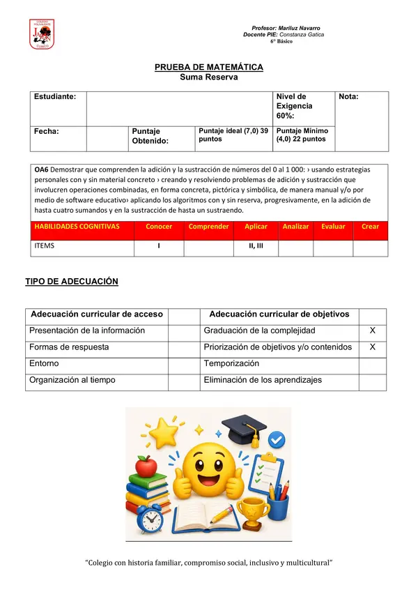 PRUEBA SUMA CON RESERVA