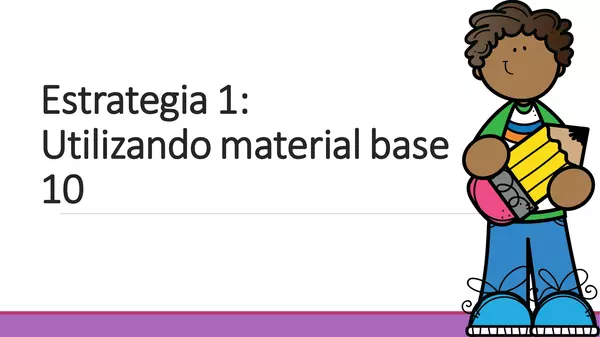Estrategias para restar con canjes