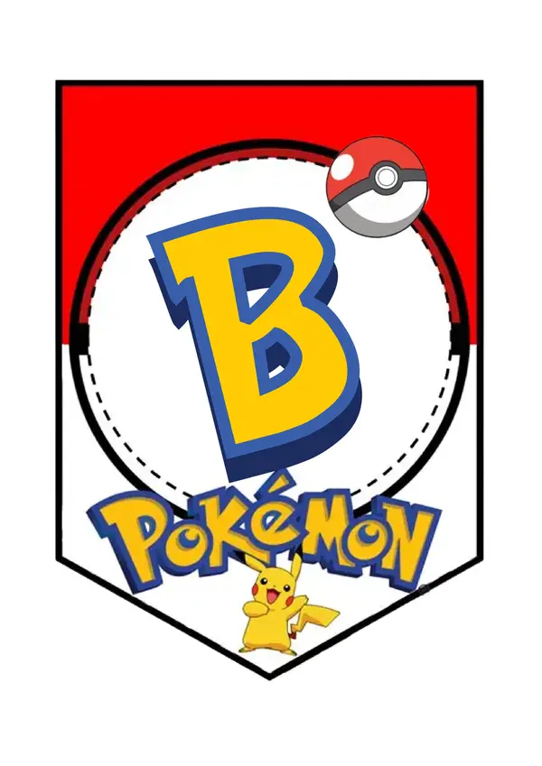 Banderín Bienvenidos - versión Pokemón 