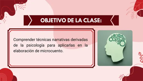 PPT Técnicas narrativas contemporáneas derivadas de la psicología