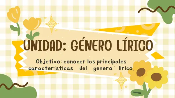 ¿Qué es el género lírico?