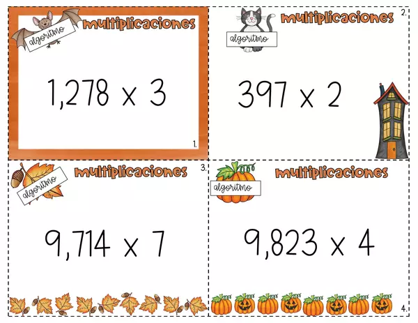 Multiplicaciones Algoritmo Halloween