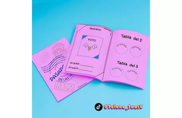 PASAPORTE DE LAS TABLAS (color rosa) 