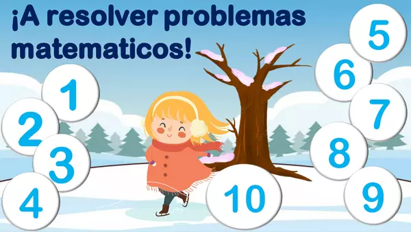 ¡A resolver problemas matematicos con elementos del invierno!