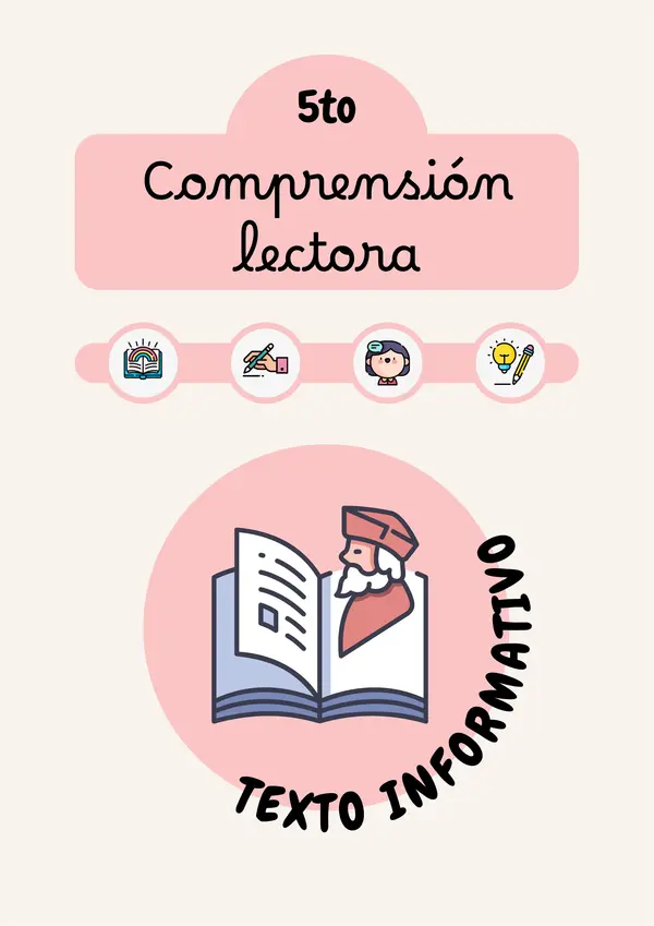 5to compresión lectora - texto informativo - editable en canva.