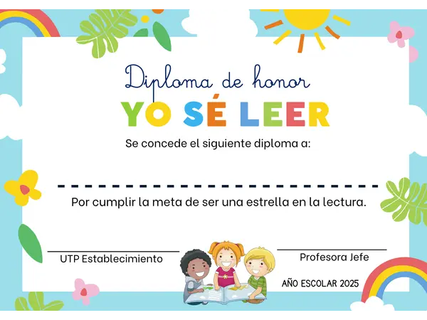 PDF Diploma YO YA SE LEER