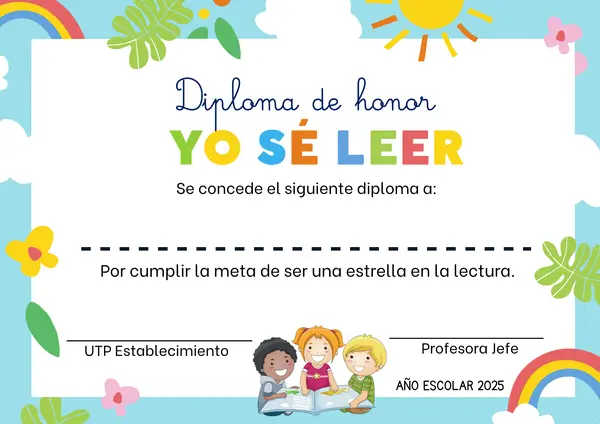 PDF Diploma YO YA SE LEER