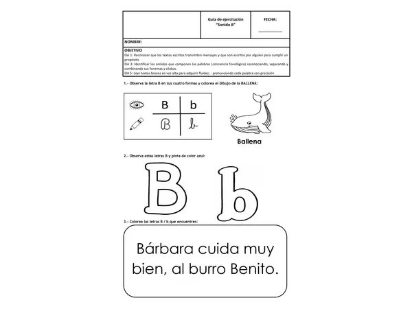 Guia consonante B 