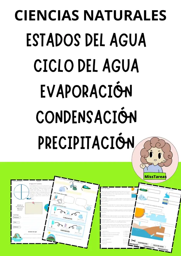 Transformación del Agua: Ficha sobre Cambios de Estado y el Ciclo del Agua