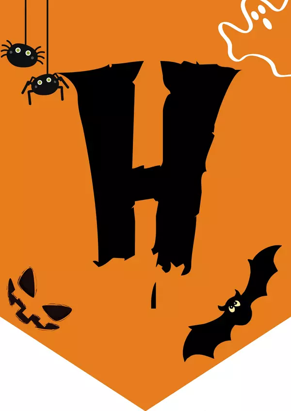 Banderín "Halloween" para tu sala o para tu casa