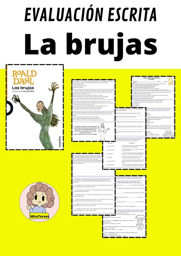 Prueba La brujas - Roald Dahl