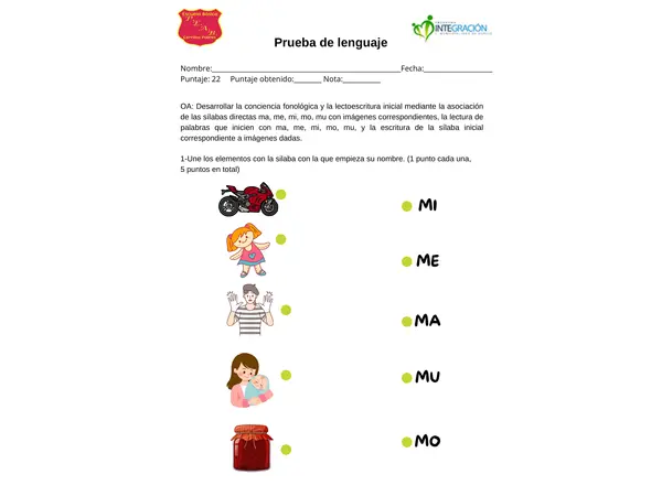 prueba adecuada lenguaje