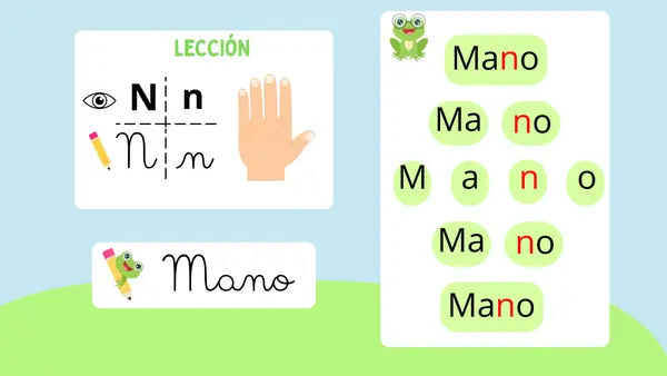 Lectura lecciones OJO - MAMÁ - MANO