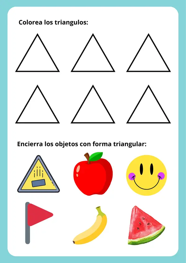 ACTIVIDAD PARA RECONOCER LAS FIGURAS GEOMETRICAS