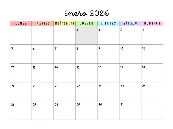 Calendario 2026
