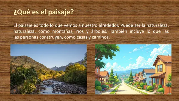 Intervención del ser humano en el paisaje 1° básico