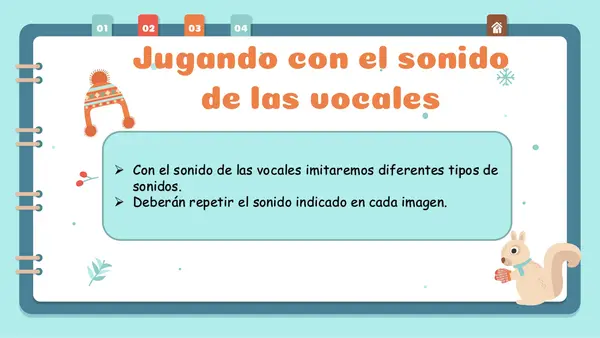 Jugando con el sonido de las vocales"