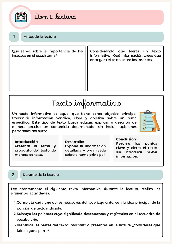 5to compresión lectora - texto informativo - editable en canva.