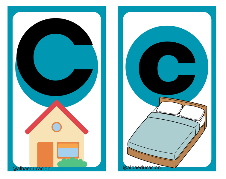 tarjetas de ABC