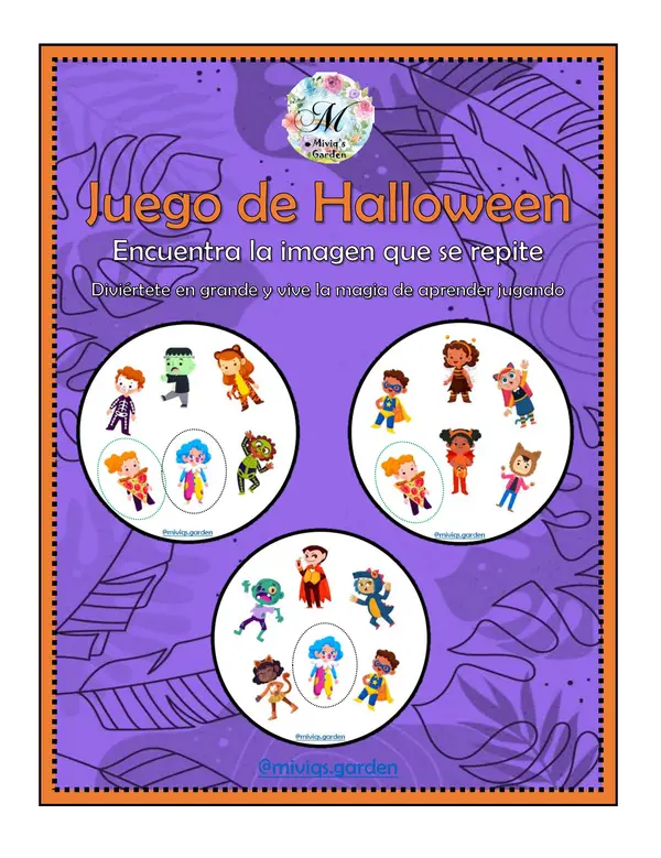 Juego de cartas de Halloween (Dobble Spot It Game)