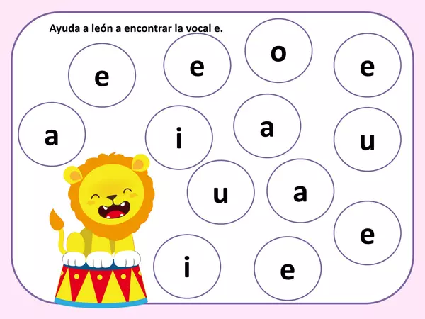 "El circo llegó" abuscar vocales