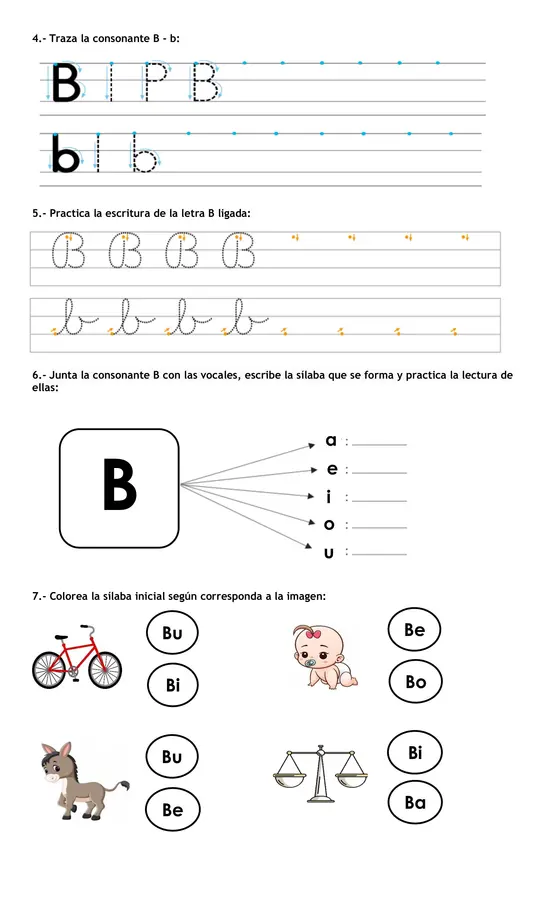 Guia consonante B 