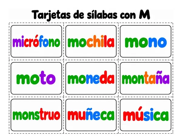 Memorama de la letra M