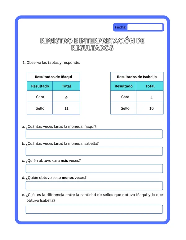 2° básico - Cuadernillo: "Juegos aleatorios y datos"