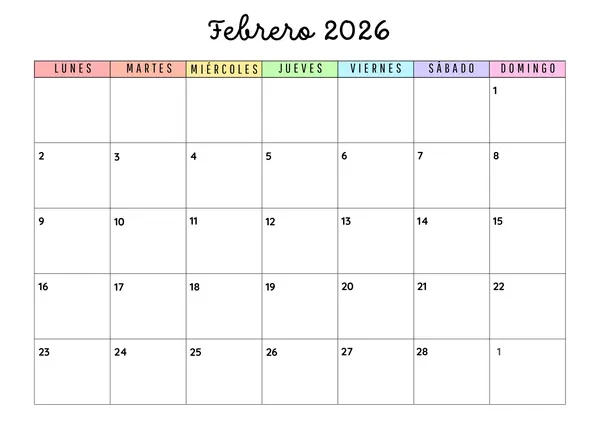 Calendario 2026