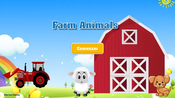 Farm Animals Actividad interactiva PowerPoint