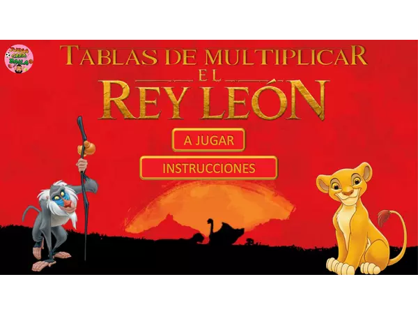 Rey León - Tablas de multiplicar