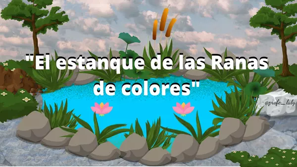 El estanque de las Ranas de colores