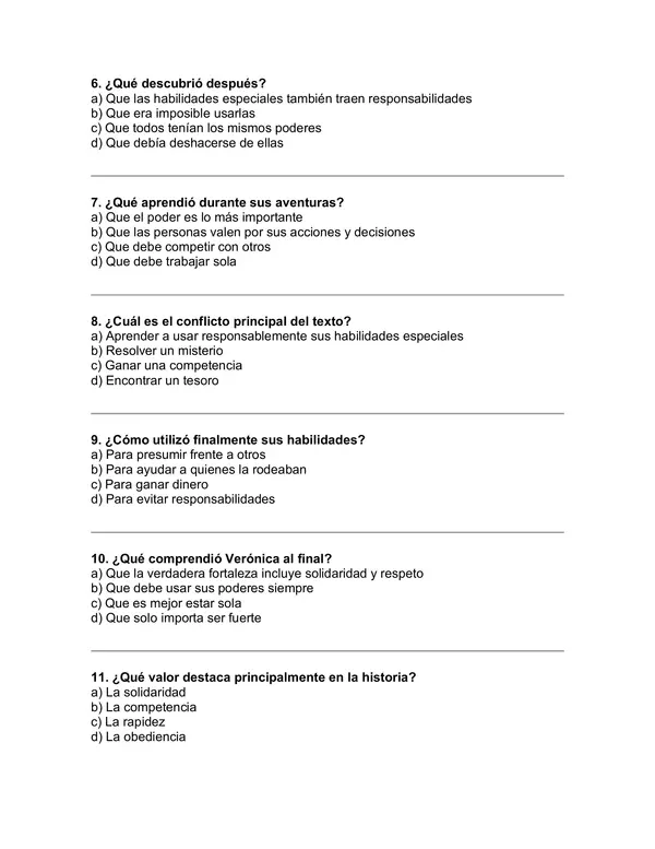 Prueba del libro "VERÓNICA LA NIÑA BIÓNICA" (MAURICIO PAREDES)