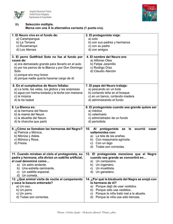 PRUEBA LIBRO MI AMIGO EL NEGRO. 