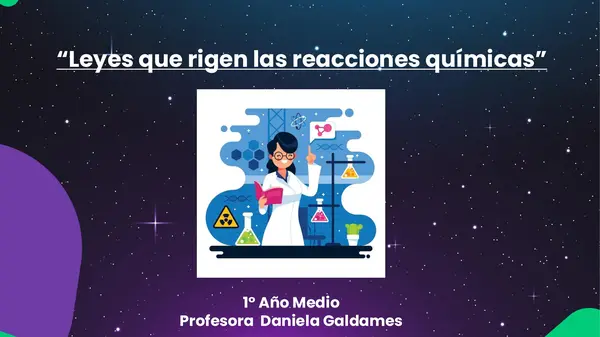 Presentación leyes que rigen las reacciones químicas