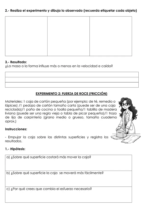 Evaluación Experimental de Fuerzas en Ciencias Naturales – 7° Básico (Primer Semestre)