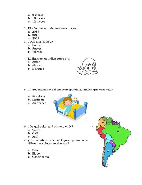 evaluación Historia 