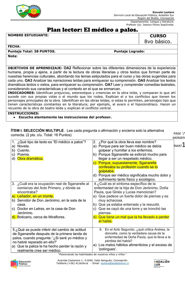 El médico a palos