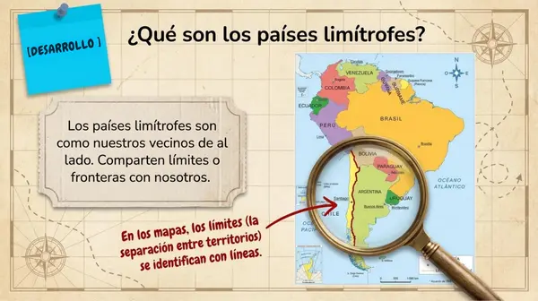 Clase 5 Leccion 1 Unidad 1 "Paises limitrofes" 2° Básico