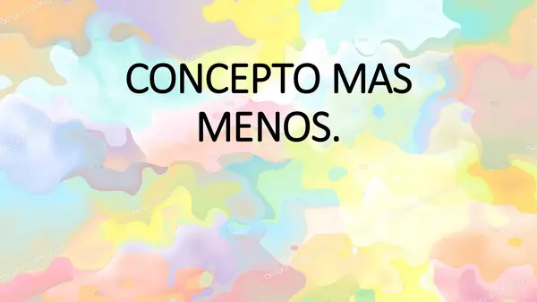 Concepto matemático mas menos 