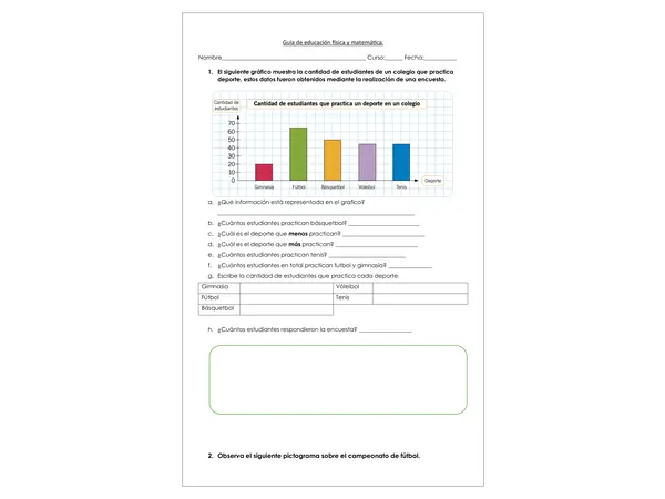 Guia de matemático : "Gráficos y pitogramas"