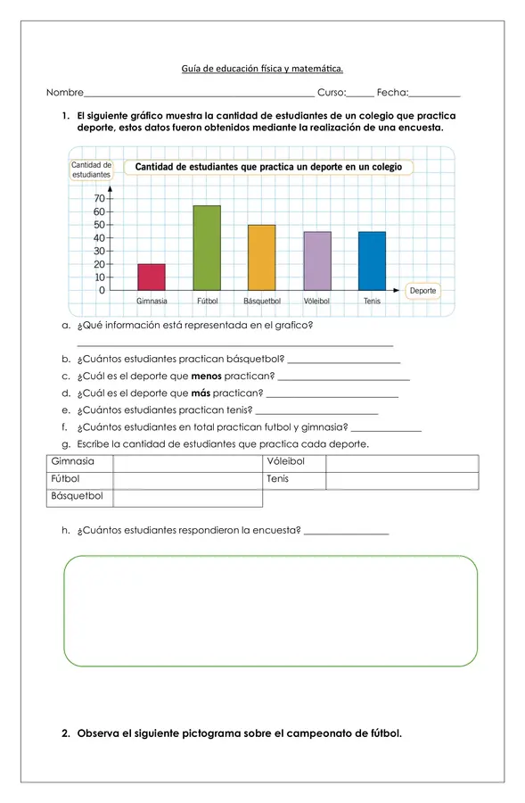 Guia de matemático : "Gráficos y pitogramas"