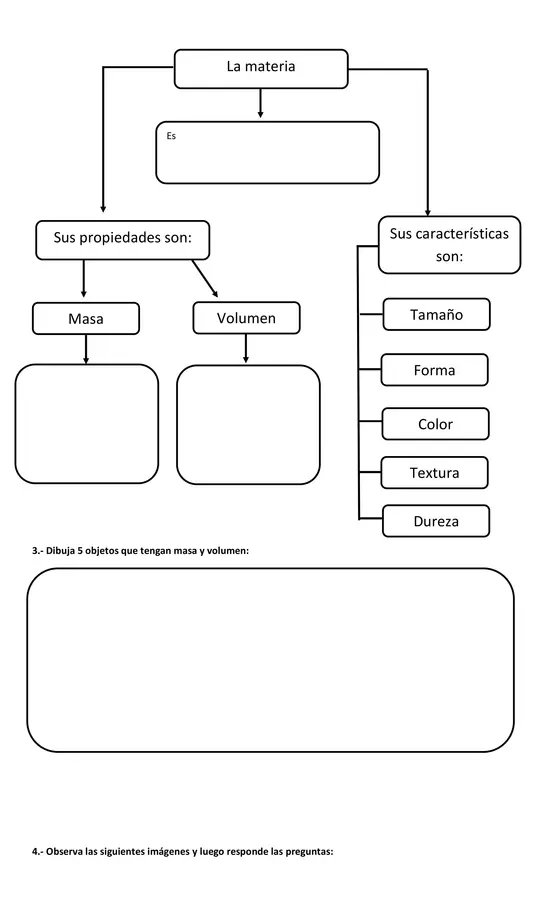 Guía de Ciencias "La Materia" 4° Básico